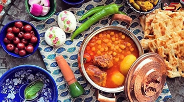 Traditional Iranian Lamb Chickpea Soup