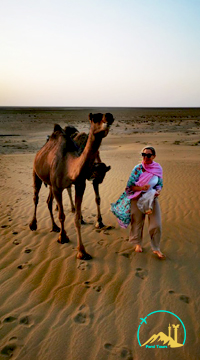 Camel Riding in Iran Desert
