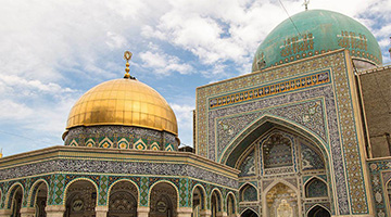 Domes of Holy Shrine in Mashhad