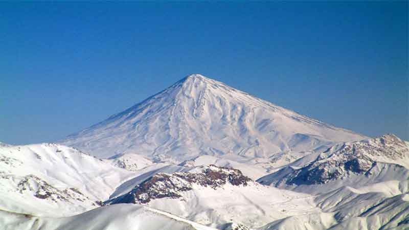 Weather conditions in Iran's highest peak