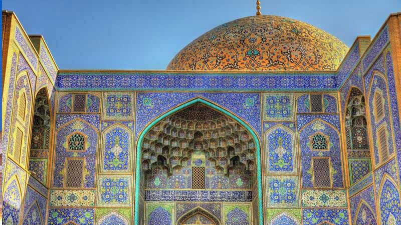 The Sheikh Lotfollah Mosque in Isfahan