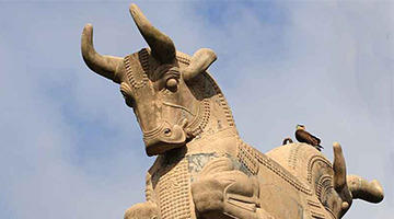 Achaemenid Bull Head Capital in Iran