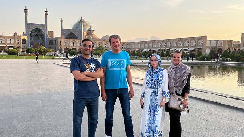 Tourists in UNESCO Naqshe Jahan Square