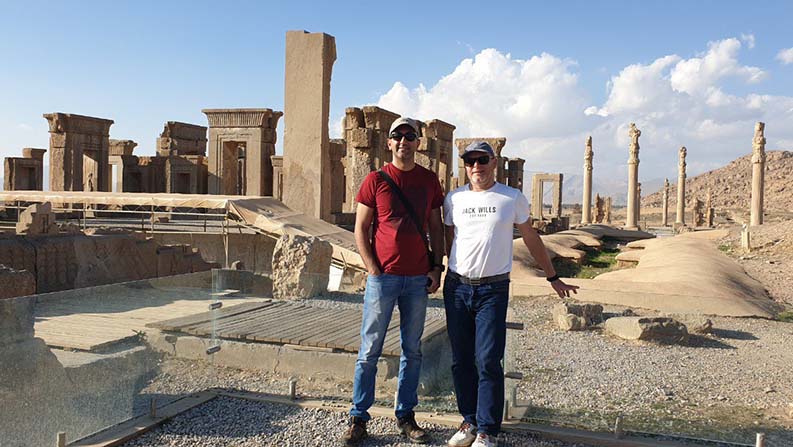 Tourists in UNESCO Persepolis