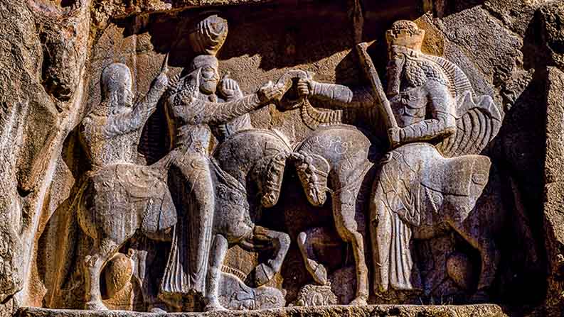 Sassanid Bas-relief in Fars Province in Iran